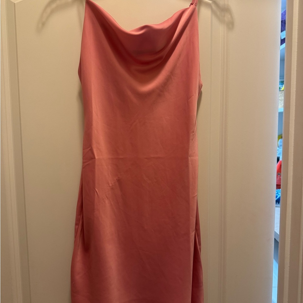 Urban Outfitters Pink Sheath Dress with Cowl Neck